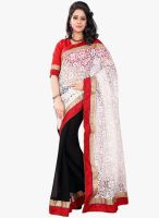 Florence White Embroidered Saree