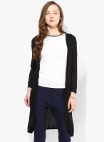 Ginger By Lifestyle Black Solid Shrug