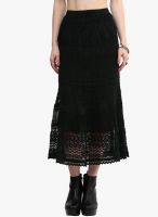 Hapuka Black Flared Skirt