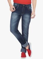 High Star Blue Mid Rise Slim Fit Jeans