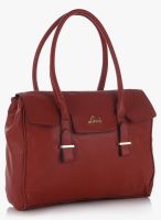 Lavie Monarchs Med Flap Red Satchel Bag