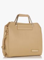 Lino Perros Beige Polyurethane (Pu) Handbag