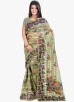 Lookslady Green Printed Saree