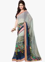 Lookslady Multicoloured Colored Printed Saree
