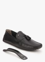 Louis Philippe Black Loafers