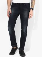 Numero Uno Blue Mid Rise Narrow Fit Jeans