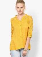 Only Yellow Long Sleeve ShirtYellow 3/4th Sleeve Shirt