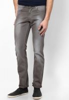 Peter England Grey Slim Fit Jeans