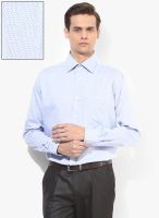 Raymond Blue Striped Regular Fit Formal Shirt