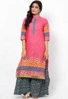 Shree Fuchsia Solid Kurta