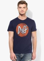 The Simpsons Blue Printed Round Neck T-Shirt