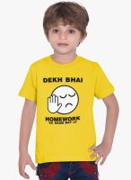 Tantra Yellow Printed T-Shirt