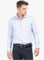 Thisrupt Light Blue Solid Slim Fit Formal Shirt