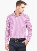 Thisrupt Purple Striped Slim Fit Formal Shirt