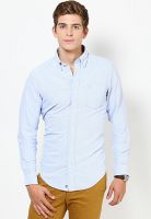 Timberland Blue Solid Casual Shirt