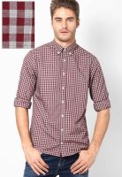 Tommy Hilfiger Red Regular Fit Casual Shirt