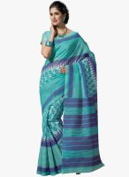 Triveni Sarees Blue Printed Casual Saree