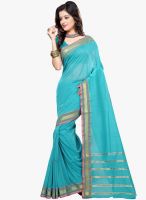 Triveni Sarees Blue Printed Saree