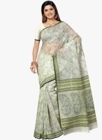 Triveni Sarees Green Printed Saree