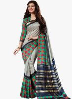 Triveni Sarees Grey Printed Saree Triveni Sarees Grey Printed Saree