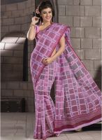 Triveni Sarees Pink Printed Saree