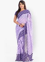 Triveni Sarees Printed Purple Saree