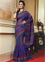 Triveni Sarees Printed Purple Saree