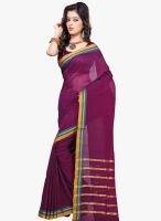 Triveni Sarees Purple Printed Saree
