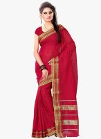 Triveni Sarees Red Printed Saree