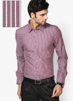 Turtle Checks Wine Formal ShirtChecks Maroon Formal Shirt