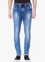 Vintage Blue Mid Rise Slim Fit Jeans