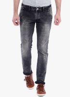 Vintage Navy Blue Mid Rise Slim Fit Jeans