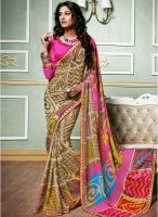 Viva N Diva Multicoloured Colored Printed Saree