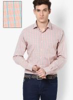 Wills Lifestyle Orange Casual Shirt