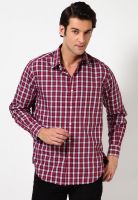 Wills Lifestyle Red Regular Fit Casual Shirt