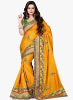 Xclusive Chhabra Yellow Embroidered Saree