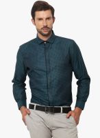 Yepme Blue Solid Slim Fit Formal Shirt