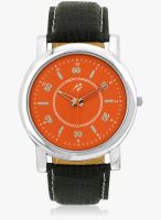 Yepme Orange Faux Leather Analog Watch