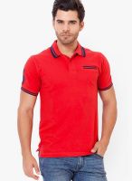 Elaborado Red Solid Polo T-Shirt