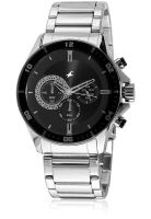Fastrack Nd3072Sm02-Dc384 Silver/Black Chronograph Watch