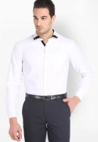 Mark Taylor Solid White Formal Shirt