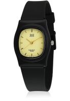 Q&Q Vp28-001 Black/Golden Analog Watch