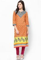 Rangriti Red Printed Kurtis