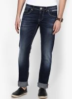 Rookies Solid Blue Slim Fit Jeans