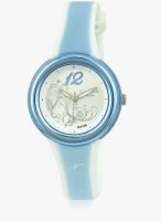 Sonata Nf8962pp03j Blue/White Analog Watch