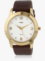 Timex Tw000w800 Brown/White Analog Watch