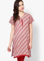 Vani Red Printed Kurtis