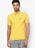 Wilkins & Tuscany Yellow Solid Polo T-Shirts