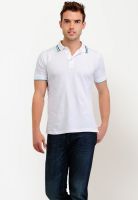 Yepme White Solid Polo T-Shirts