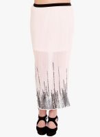 109F Off White Flared Skirt